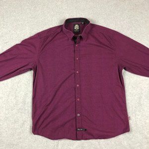⛰️ English Laundry | Plum Elegant Arrogant Button Down Dress Shirt | Size XL